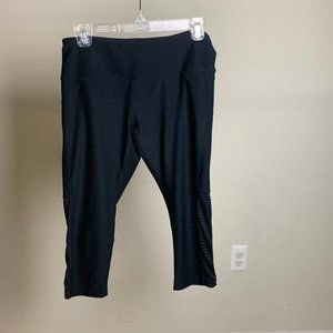 plain black stretch pants